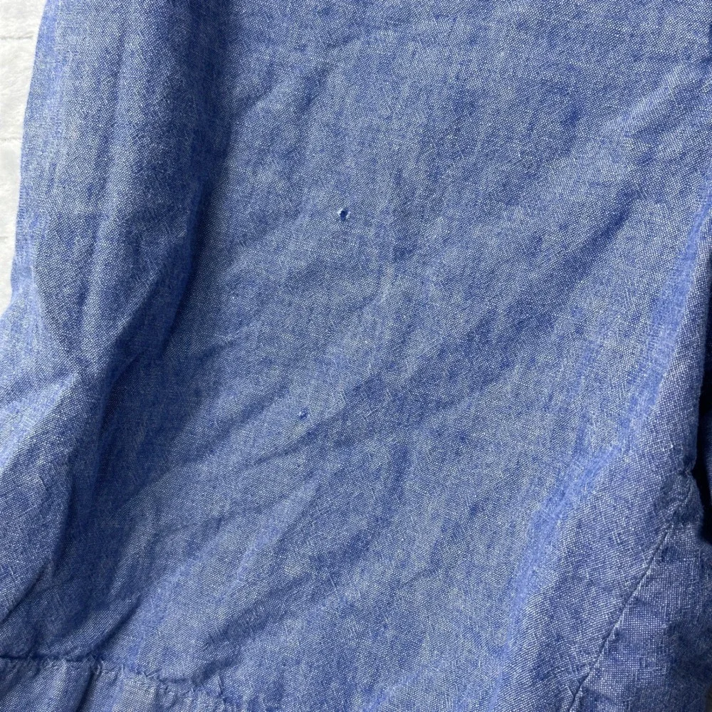 Banana Republic Aiden Shorts Linen Cotton Blue Summer‎ Preppy Coastal Men 34